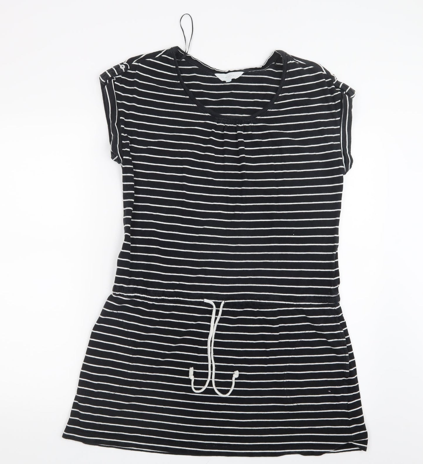 Womens UK Size 12 Debenhams Black Basic T-Shirt
