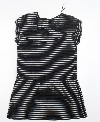 Womens UK Size 12 Debenhams Black Basic T-Shirt