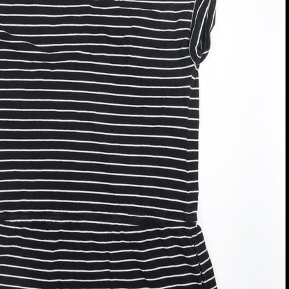 Womens UK Size 12 Debenhams Black Basic T-Shirt