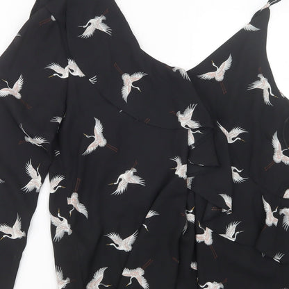 Womens UK Size 14 Atmosphere Black Basic Blouse