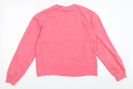 H&M Womens Pink   Pullover Sweatshirt Size XS