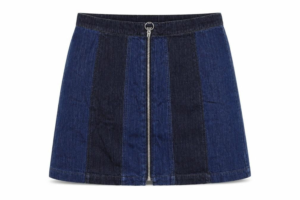 H&M Womens Blue  Denim Mini Skirt Size 42
