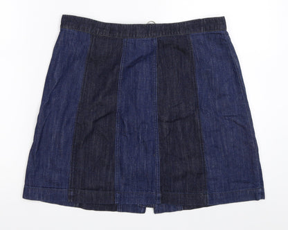 H&M Womens Blue  Denim Mini Skirt Size 42