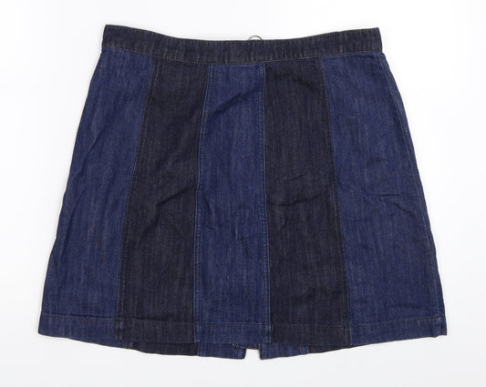 H&M Womens Blue  Denim Mini Skirt Size 42