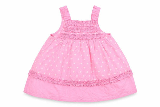 George Girls Pink Polka Dot  Fit & Flare  Size 0-3 Months