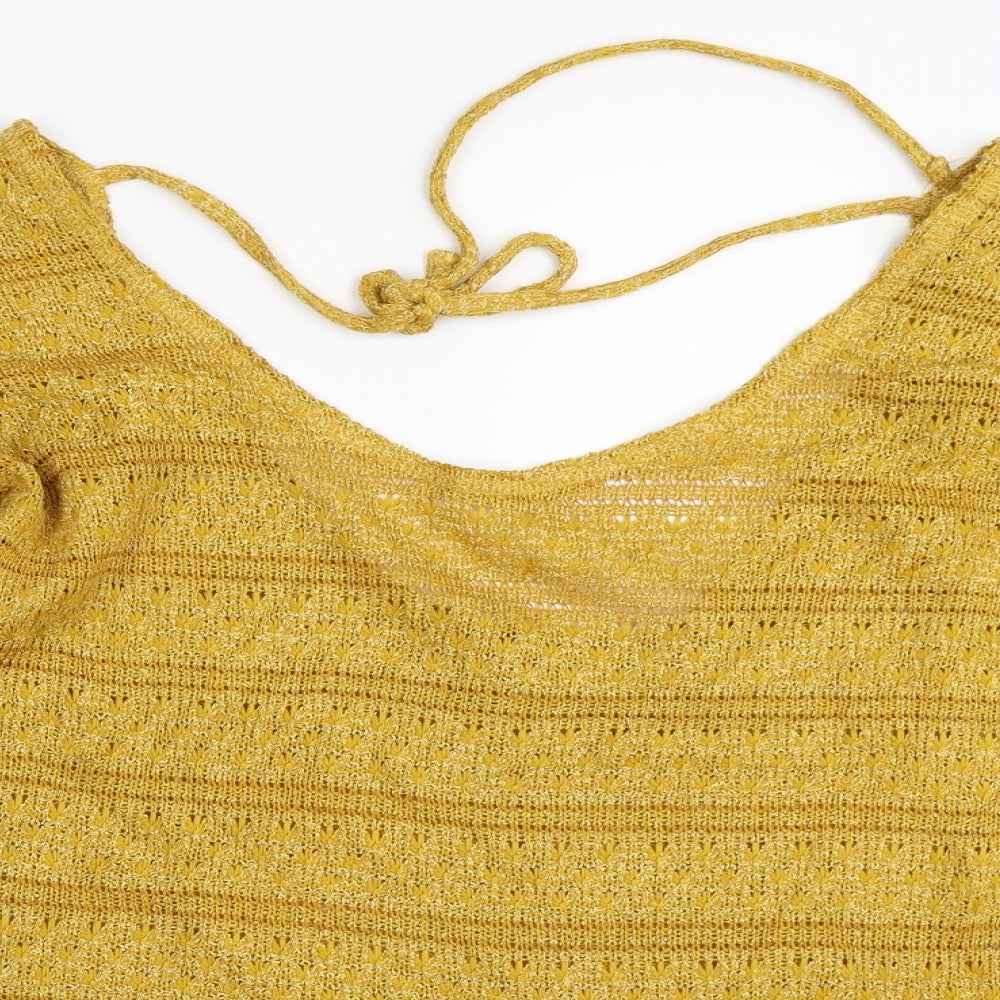 Next Womens Yellow   Pullover Jumper Size 10