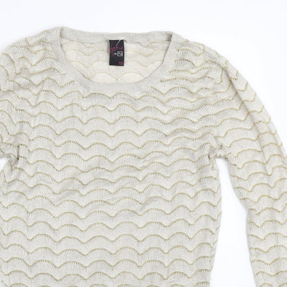 Tu Womens Beige   Pullover Jumper Size 12