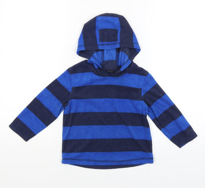 George Baby Blue Striped  Pullover Jumper Size 18-24 Months