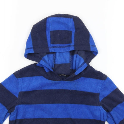 George Baby Blue Striped  Pullover Jumper Size 18-24 Months