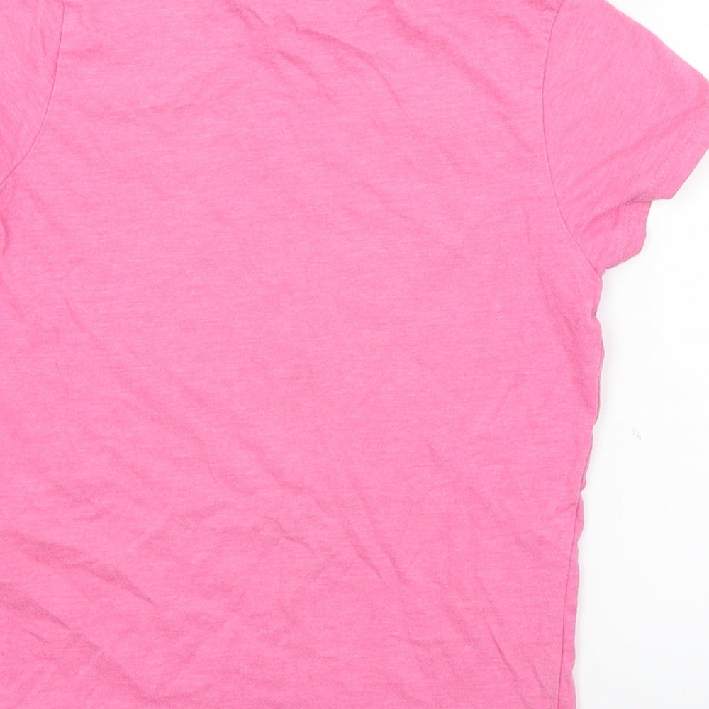 Primark Girls Pink   Basic T-Shirt Size 8-9 Years  - Unicorn