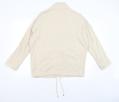 M&S Womens Beige   Overcoat Coat Size 12