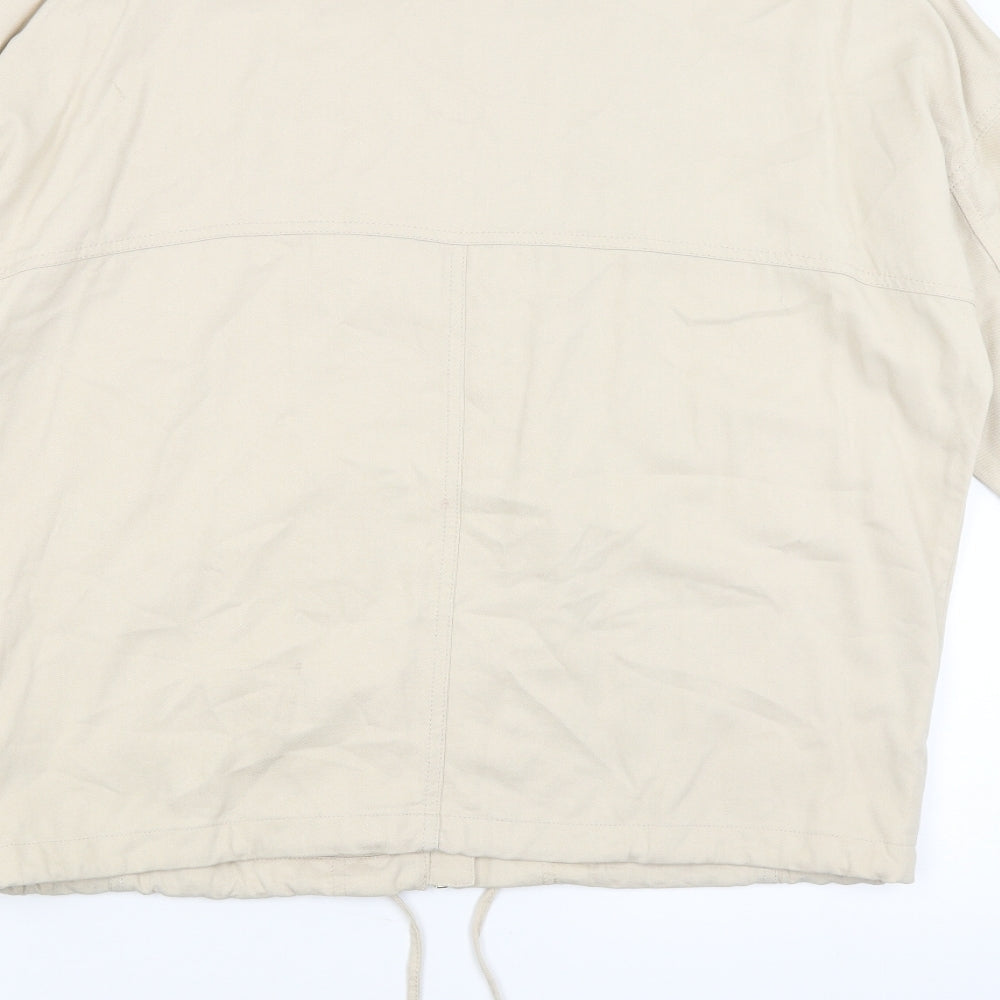 M&S Womens Beige   Overcoat Coat Size 12
