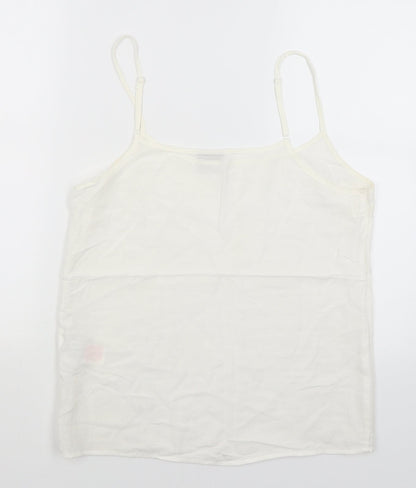 Womens UK Size M VERO MODA White Camisole Tank