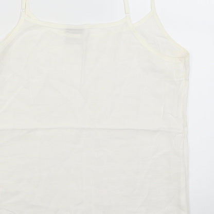 Womens UK Size M VERO MODA White Camisole Tank