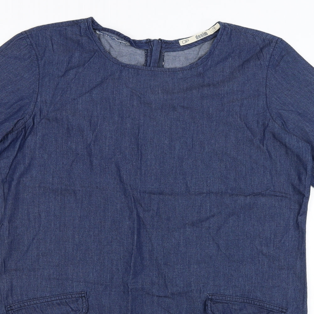 Dorothy Perkins Womens Blue   T-Shirt Dress  Size 12