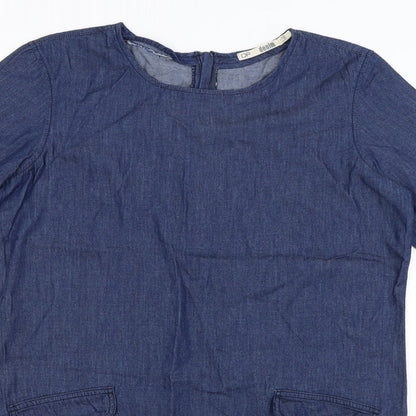 Dorothy Perkins Womens Blue   T-Shirt Dress  Size 12