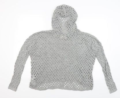 Hollister Womens Grey   Pullover Hoodie Size S