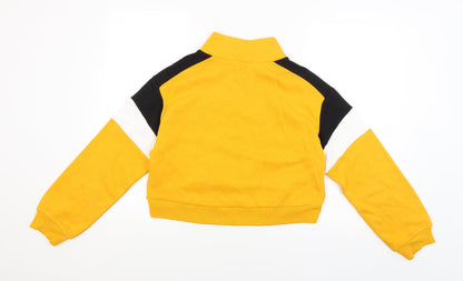 Divided Womens Yellow   Pullover Sweatshirt Size S