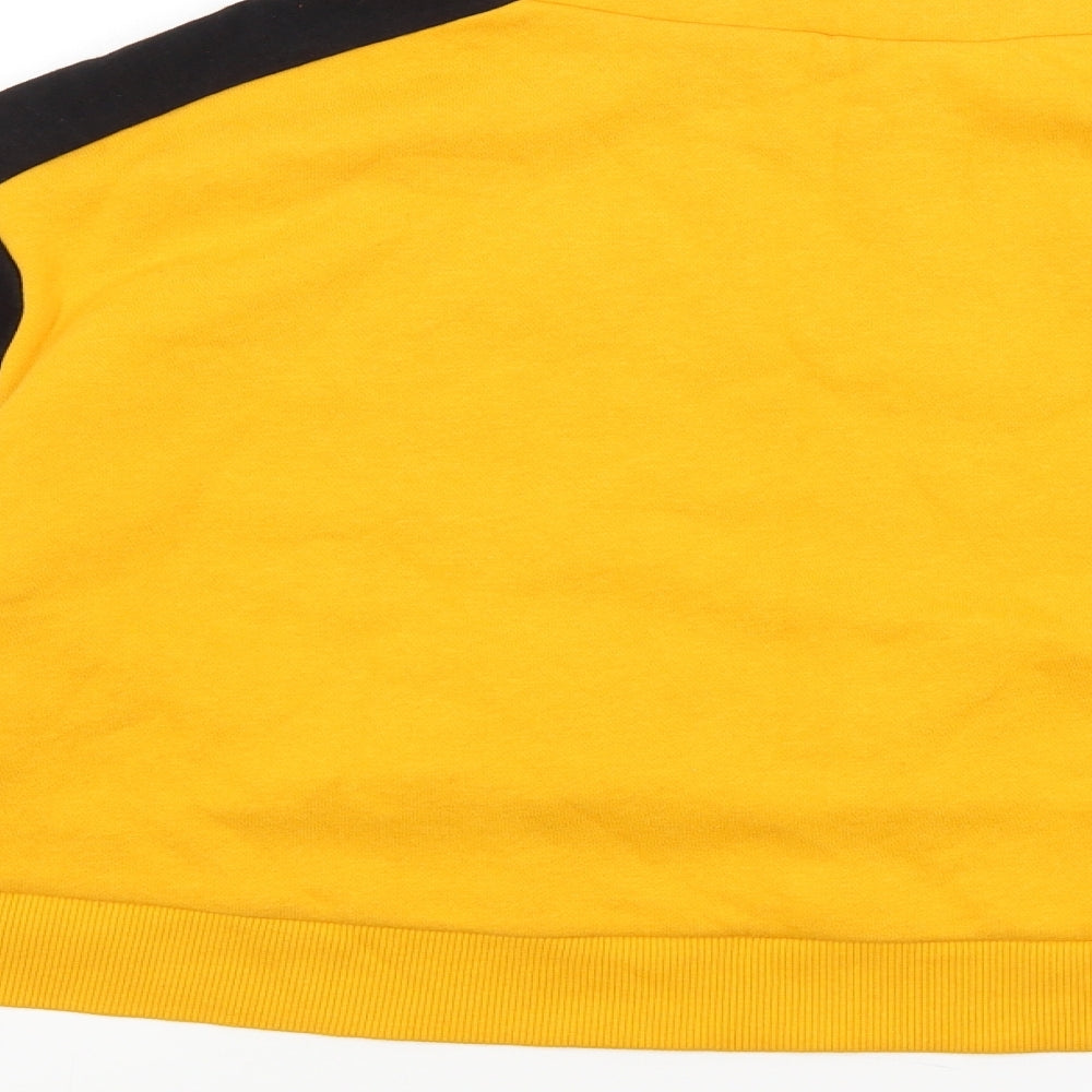 Divided Womens Yellow   Pullover Sweatshirt Size S