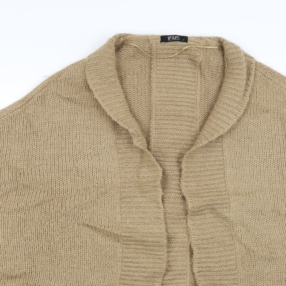 F&F Womens Brown   Cardigan Jumper Size 12