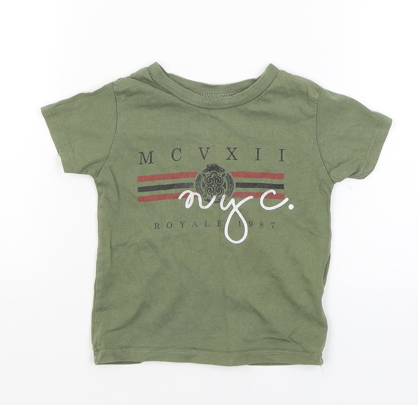 River Island Baby Green   Basic T-Shirt Size 6-9 Months  - NYC
