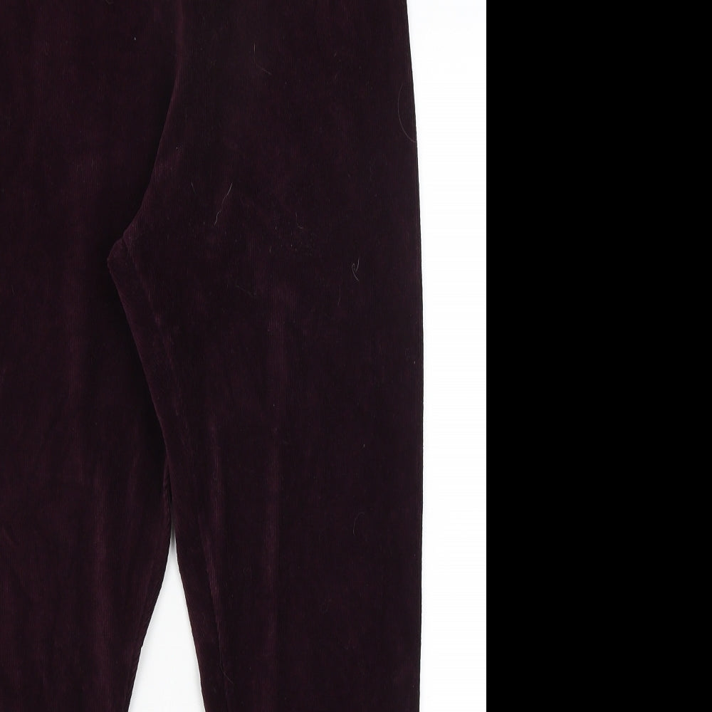 M&S Womens Purple   Trousers  Size 18 L25.5 in