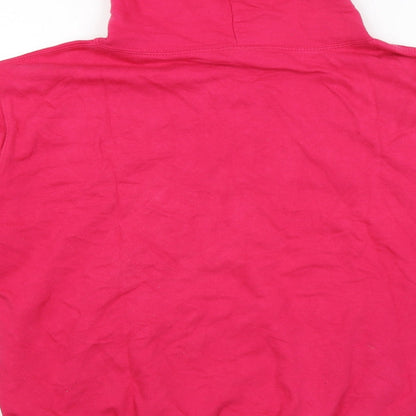 Awdis Womens Pink   Pullover Hoodie Size M  - Leeds University