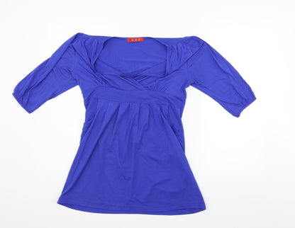 mingmgmgm Womens Blue   Basic Blouse Size L