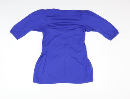 mingmgmgm Womens Blue   Basic Blouse Size L