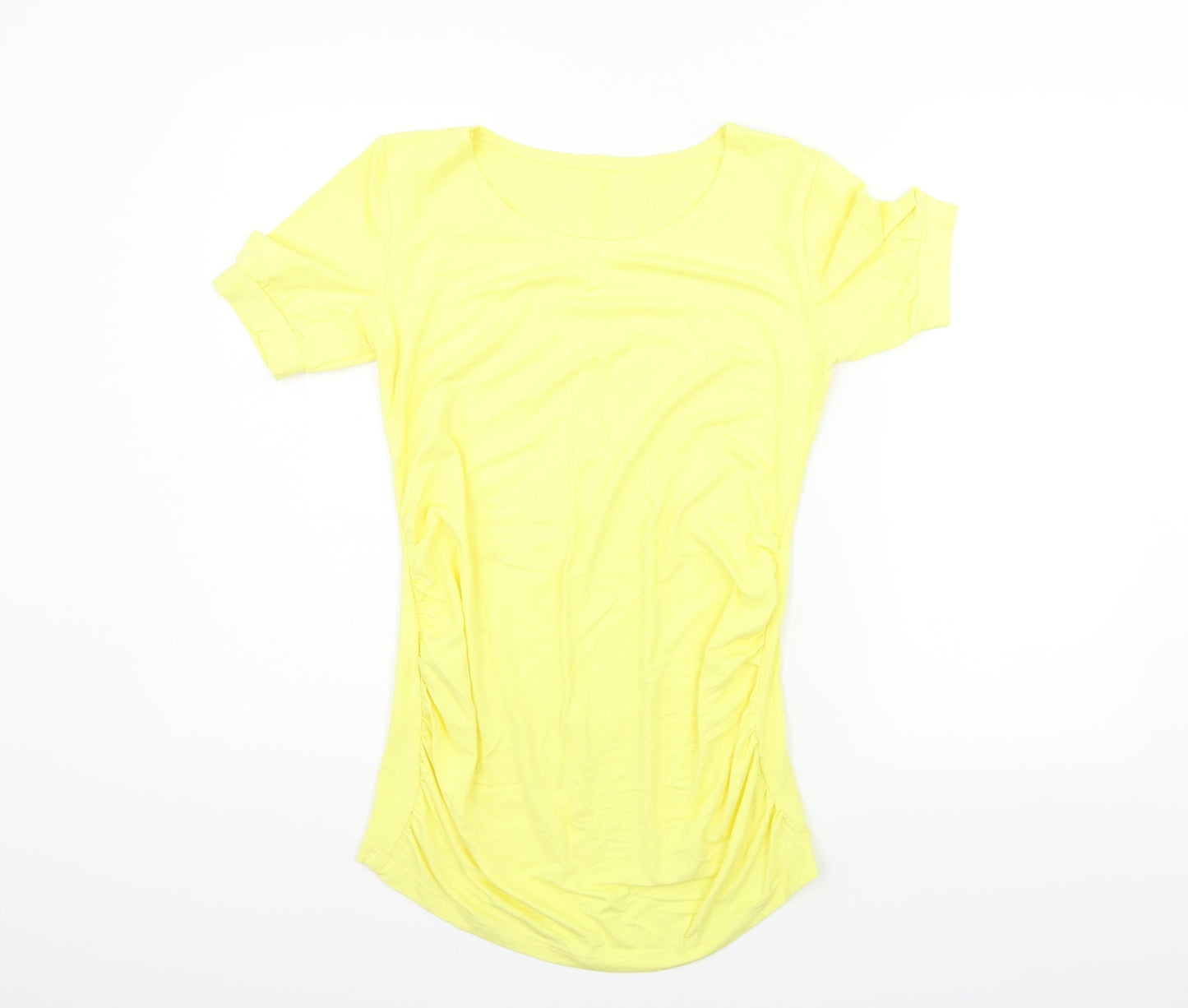 Womens UK Size M Preworn Yellow Basic Blouse