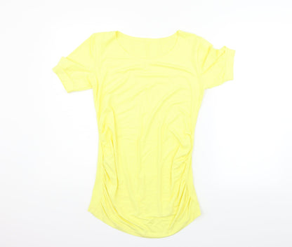 Womens UK Size M Preworn Yellow Basic Blouse