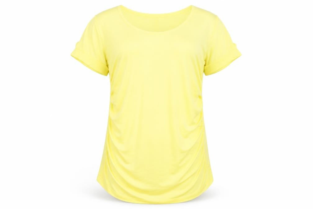 Womens UK Size M Preworn Yellow Basic Blouse