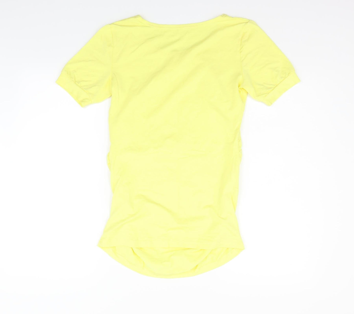 Womens UK Size M Preworn Yellow Basic Blouse