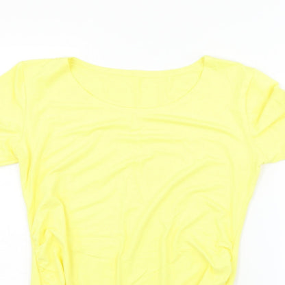Womens UK Size M Preworn Yellow Basic Blouse
