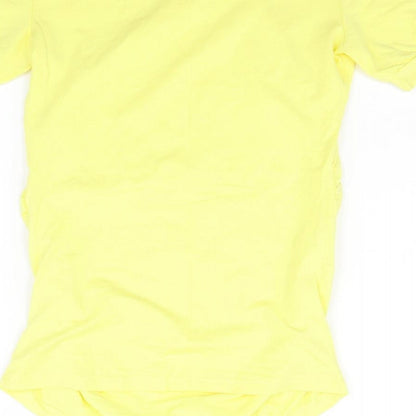 Womens UK Size M Preworn Yellow Basic Blouse