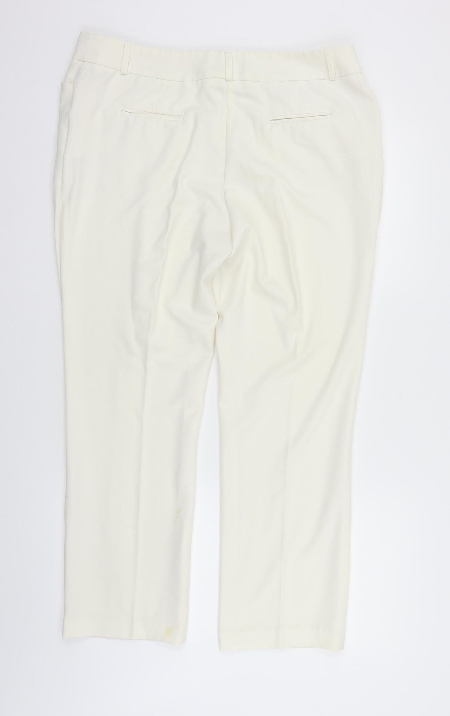 la via Womens White   Trousers  Size 16 L25 in