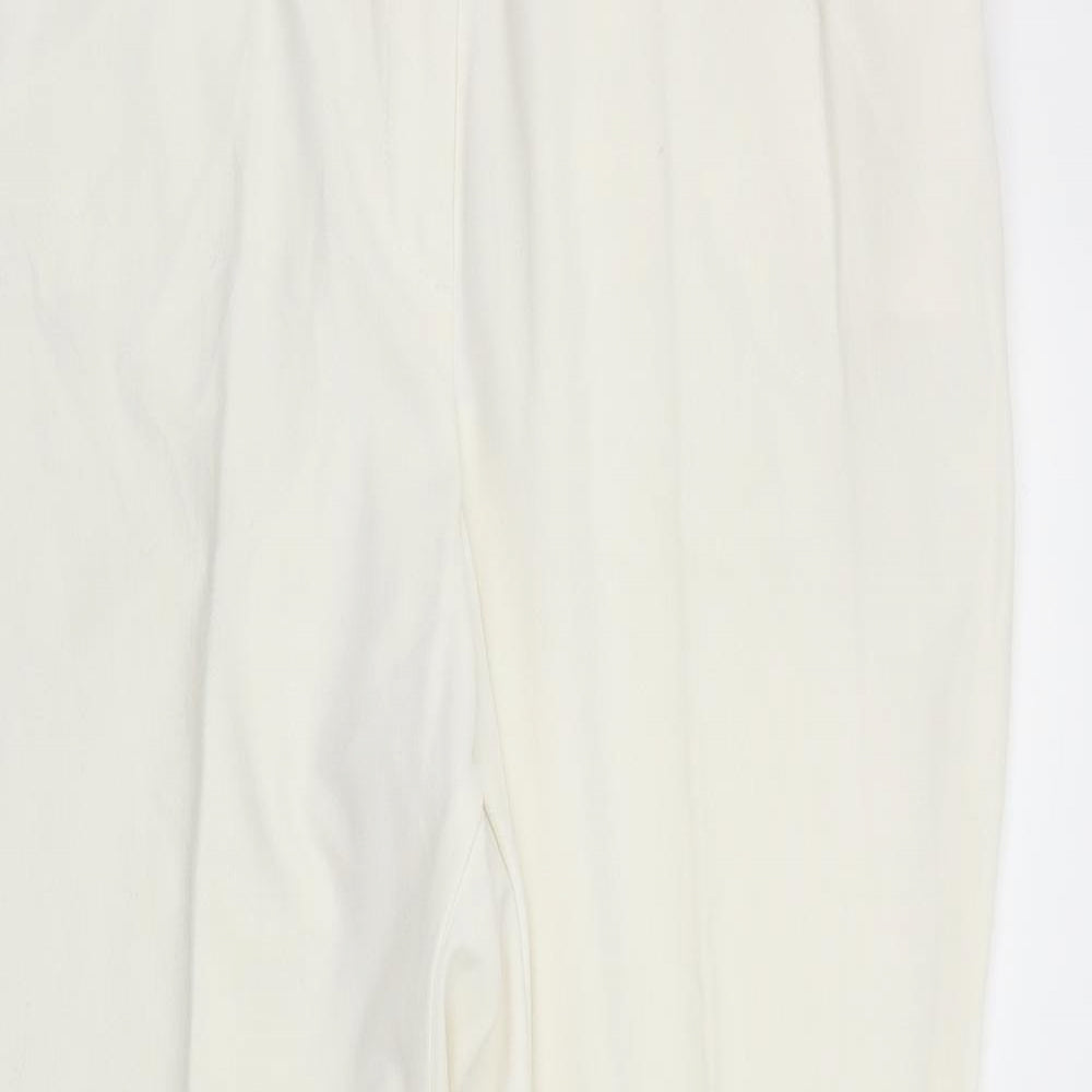 la via Womens White   Trousers  Size 16 L25 in