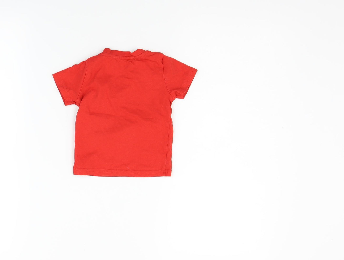 Primark Girls Red   Basic T-Shirt Size 6-9 Months  - Wales