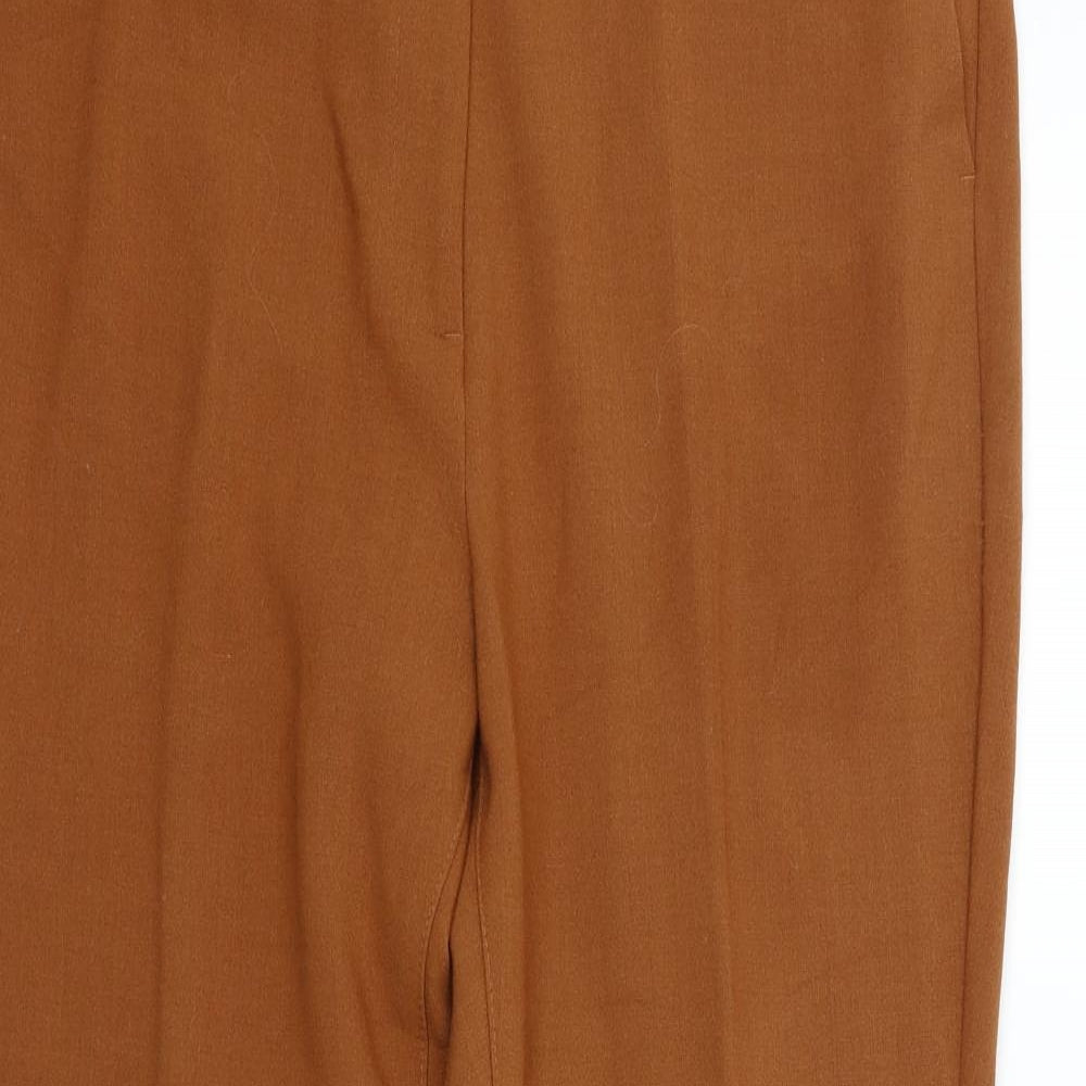 Womens UK Size 16 Marks and Spencer Regular Fit  Orange Trousers