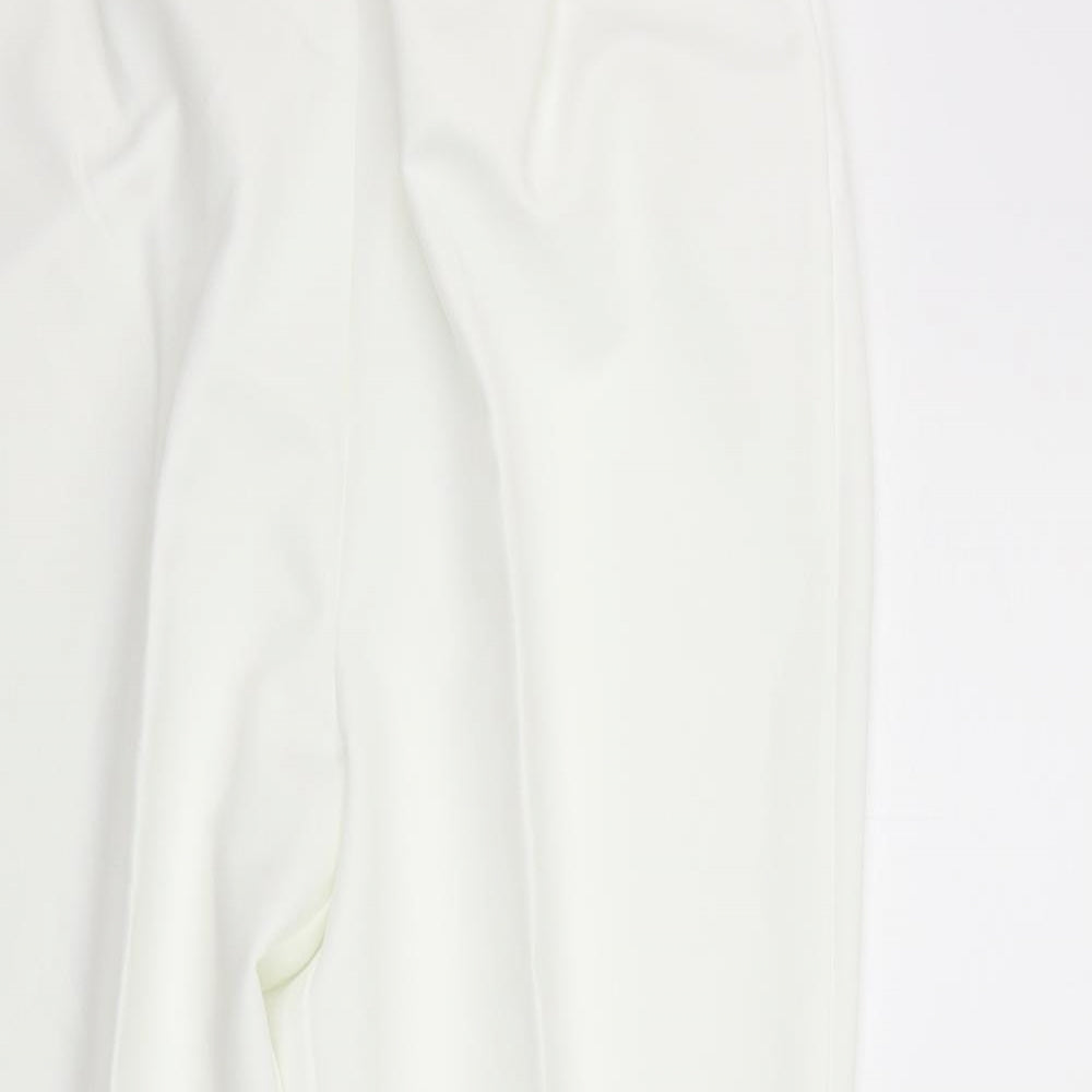 Womens UK Size 16 BM Regular Fit  White Trousers