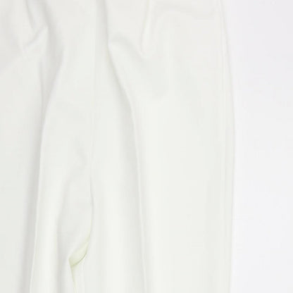 Womens UK Size 16 BM Regular Fit  White Trousers