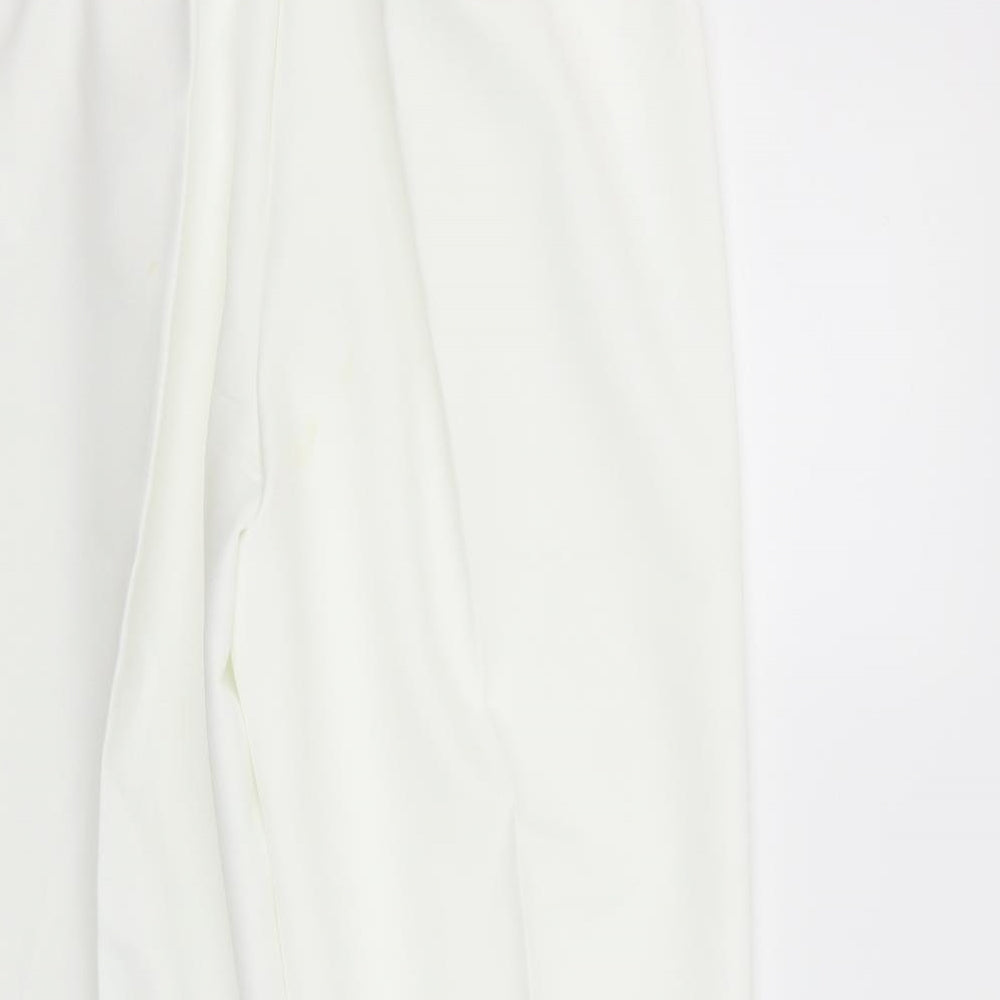 Womens UK Size 16 BM Regular Fit  White Trousers