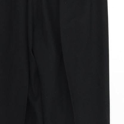 Womens UK Size 18 Preworn Regular Fit  Black Trousers