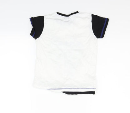 Matalan Boys White   Basic T-Shirt Size 8 Years
