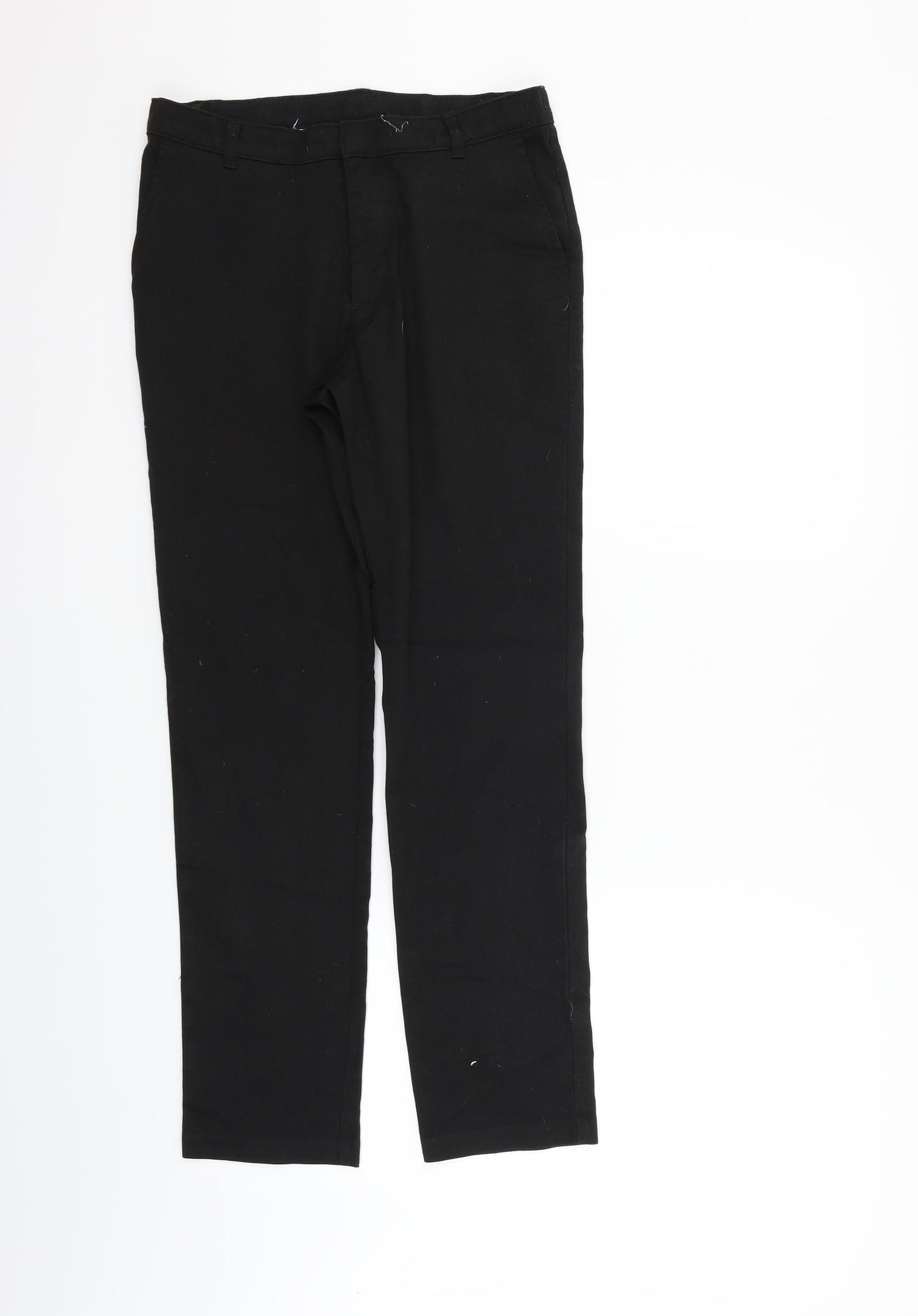 George Girls Black Ikat  Chino Trousers Size 12-13 Years