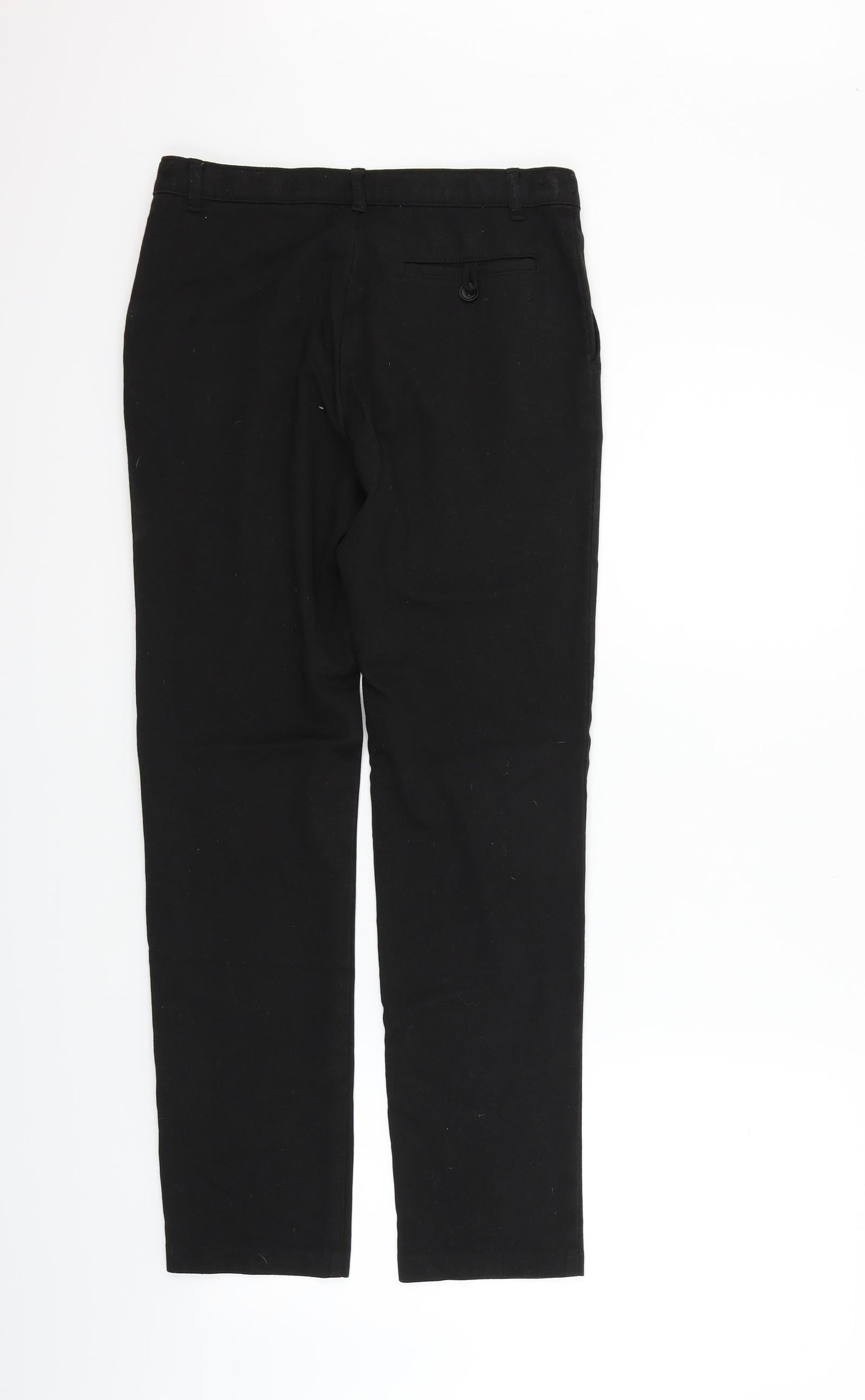 George Girls Black Ikat  Chino Trousers Size 12-13 Years