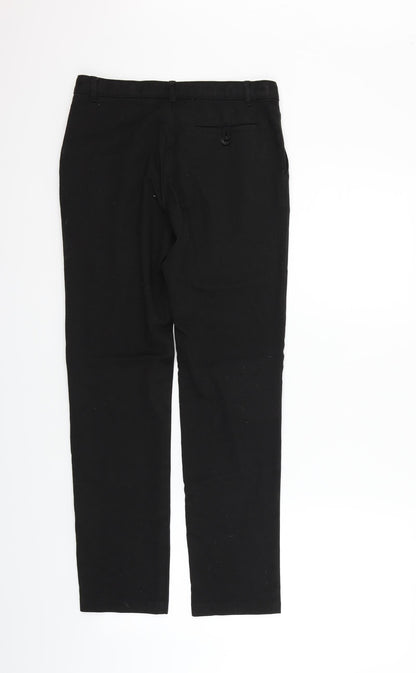 George Girls Black Ikat  Chino Trousers Size 12-13 Years