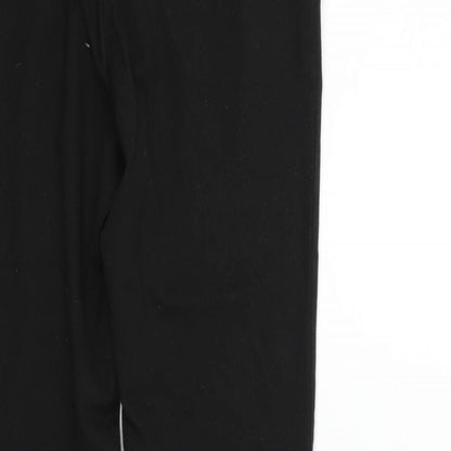 George Girls Black Ikat  Chino Trousers Size 12-13 Years