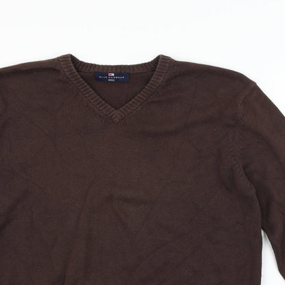 Blue Harbour Mens Brown   Pullover Jumper Size S