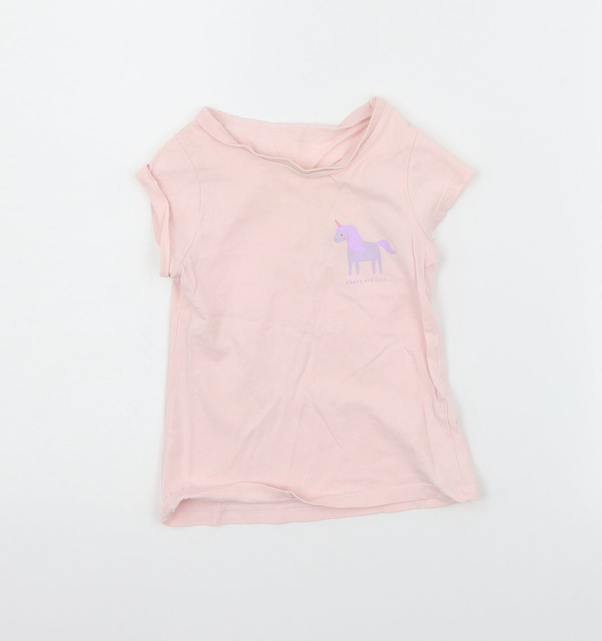 George Girls Pink   Basic T-Shirt Size 2-3 Years